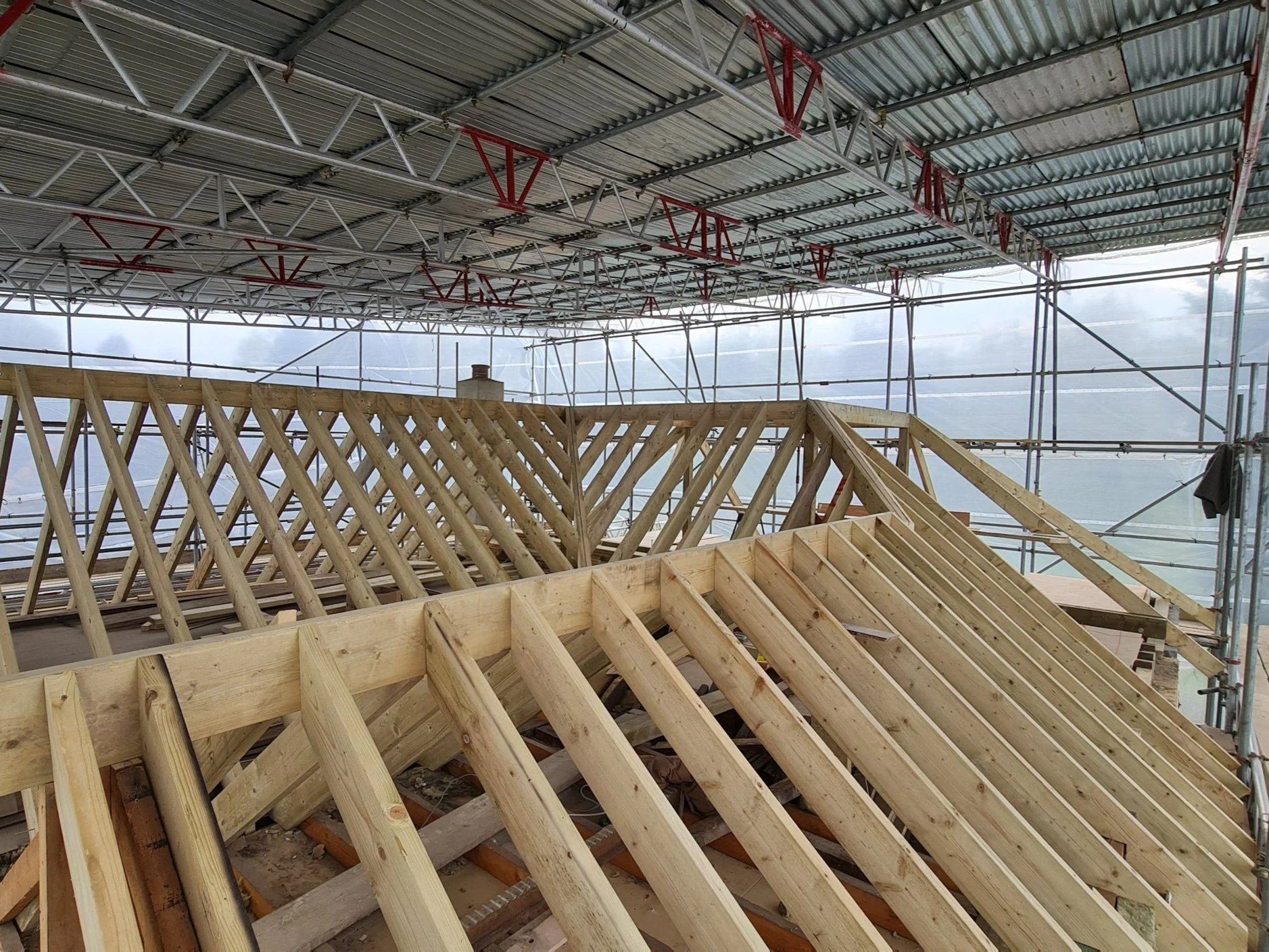 New roof structure